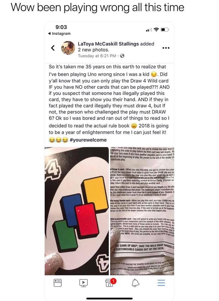 UNO Confirms You've Been Playing the Game Wrong Your Entire Life