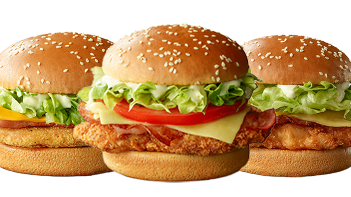 Macca’s To Drop Three New Burgers In Cheese & Bacon Chicken Range