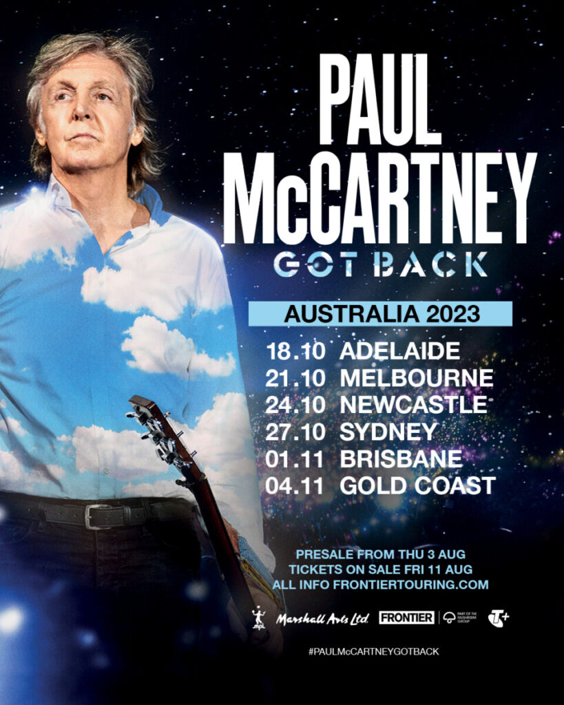 paul mccartney got back tour Adelaide
